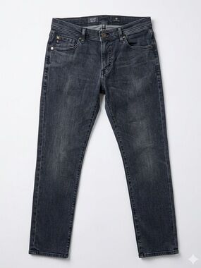 AG Adriano Goldschmied The Tellis Modern Slim Jeans Gray Faded 33x34